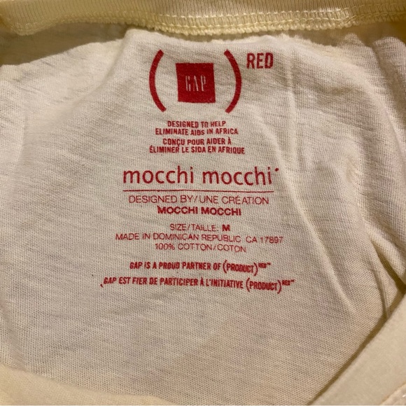 Gap (RED) Yellow Deer T-Shirt size Medium - Picture 5 of 9